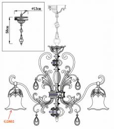 Подвесная люстра Odeon Light Safira  - 3